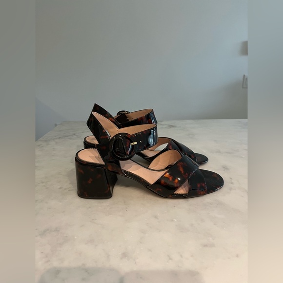 J. CREW Penny Sandals, Tortoiseshell, 10 - Picture 2 of 6